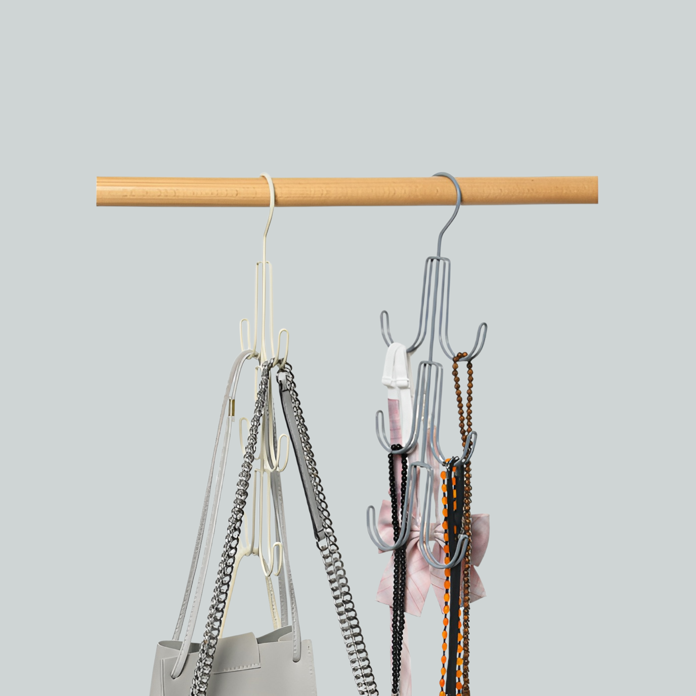 Multifunctional iron bag hanger
