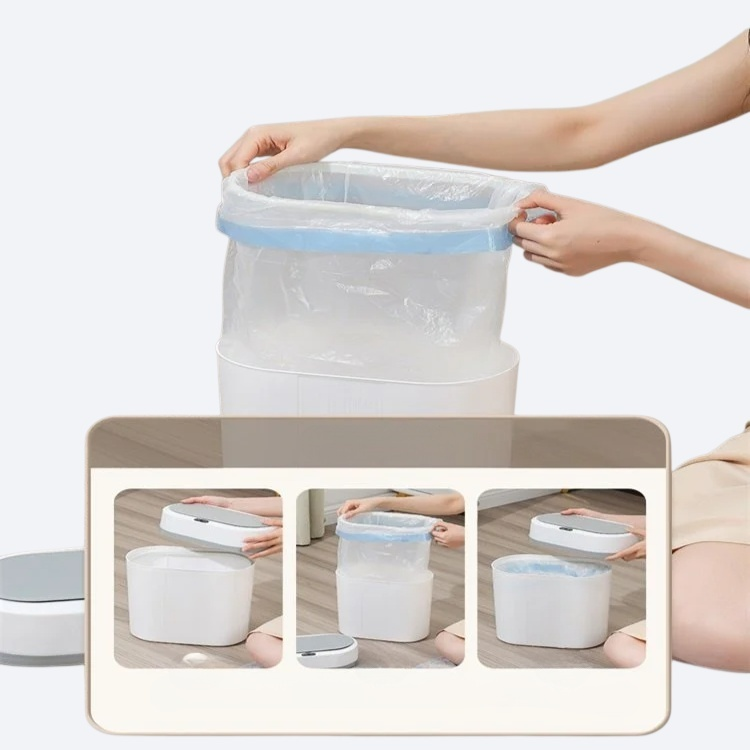 Electric induction covered intelligent garbage bin