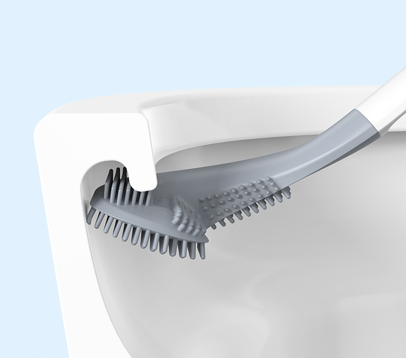 便器の隅々まで届く360°トイレブラシの使用例