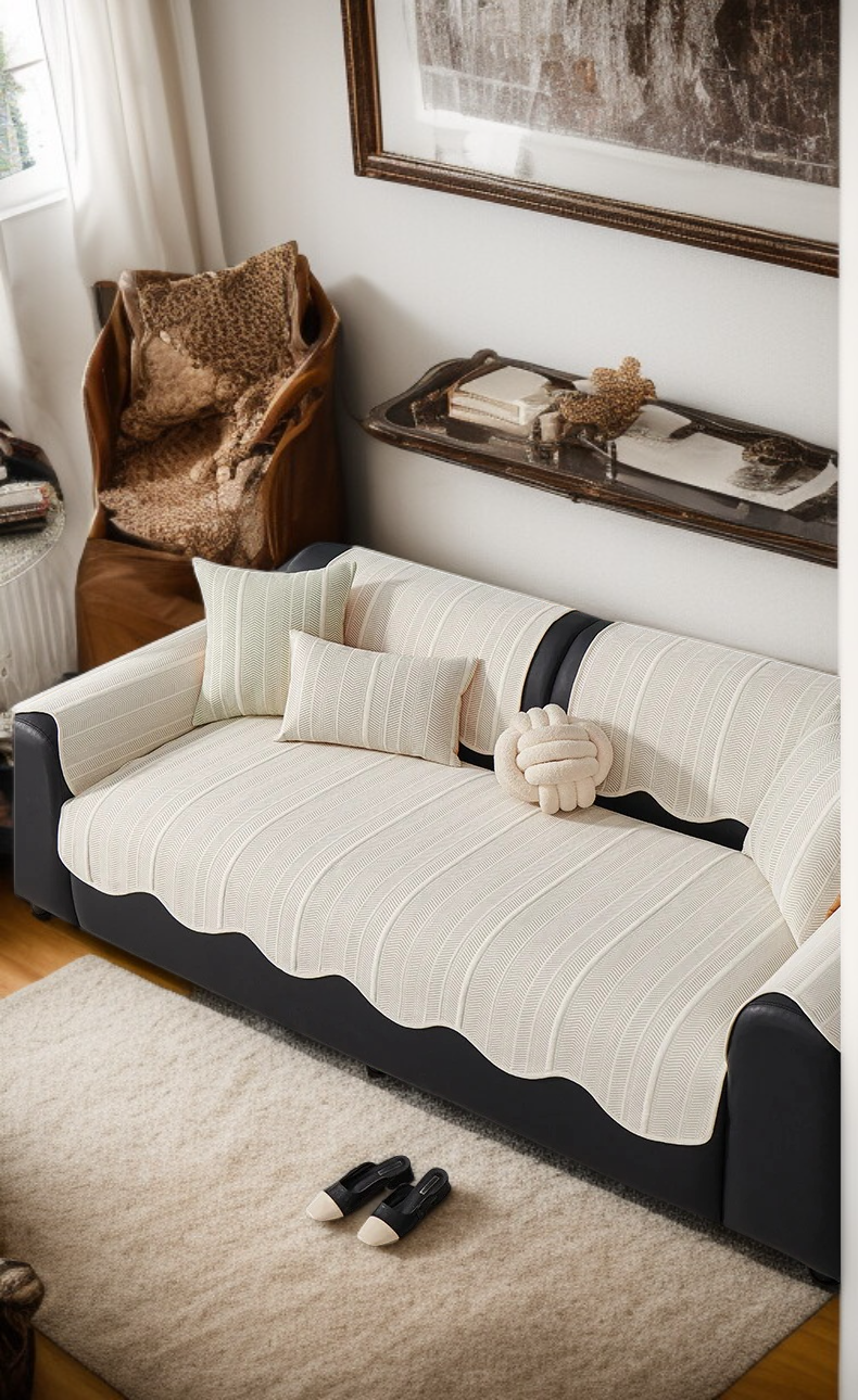 아이스 라이트 방석 사용 예시, 거실 소파 연출