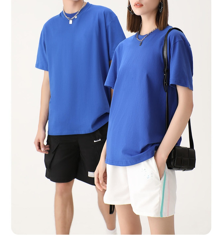 メンズコットン無地ヘビーウェイトTシャツ正面画像