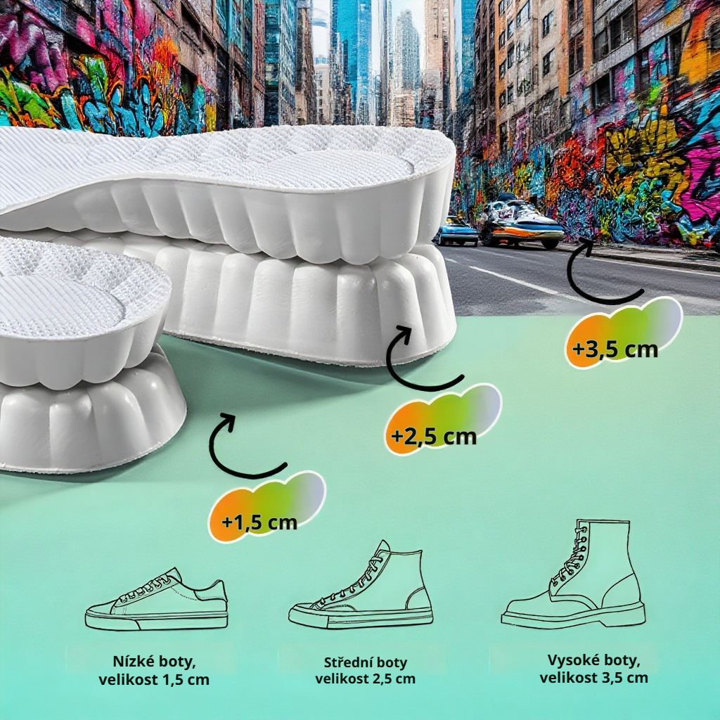 Pohodlné vložky do bot pro muže i ženy