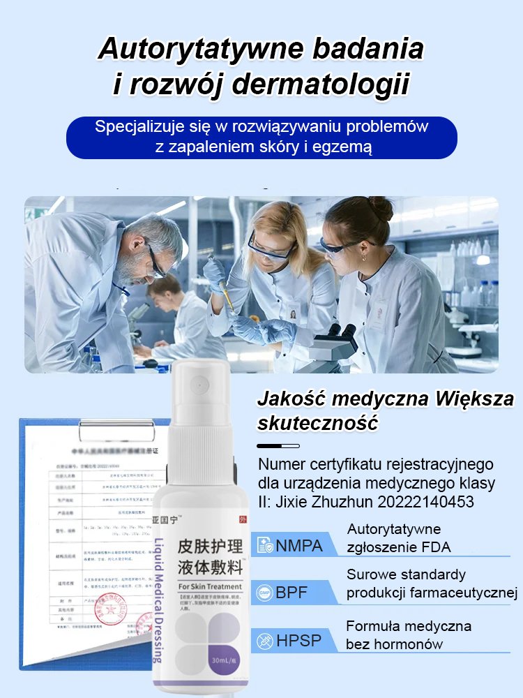 【Pogromca egzemy】Płynny opatrunek do pielęgnacji skóry