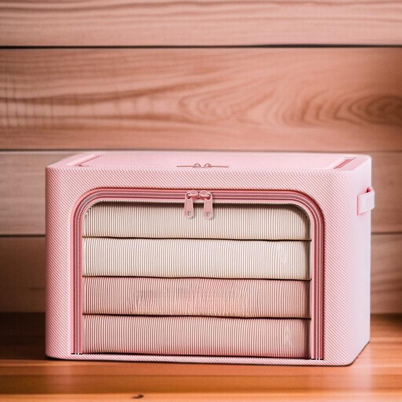 New clothes storage box household fabric folding basket wardrobe clothes quilt storage box bag stora