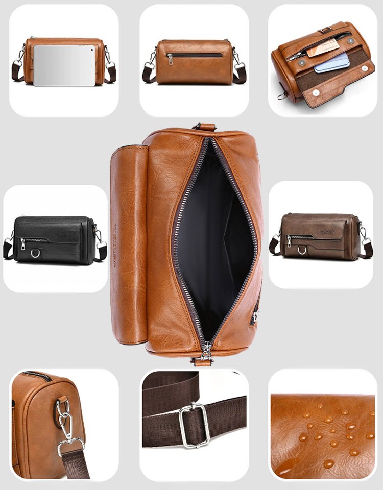 メンズ本革ショルダーバッグ