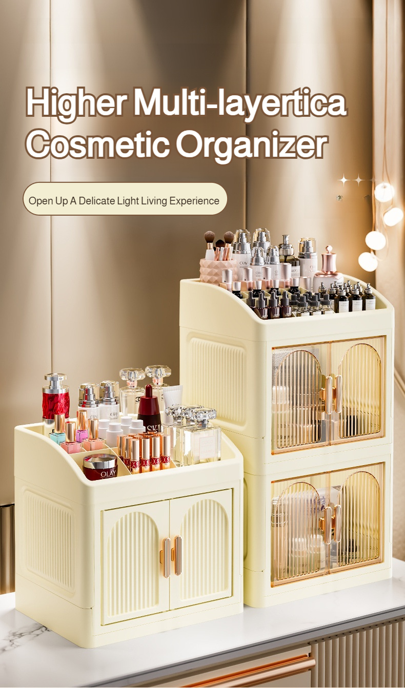 더블 도어 플라스틱 수납장 내부 구조