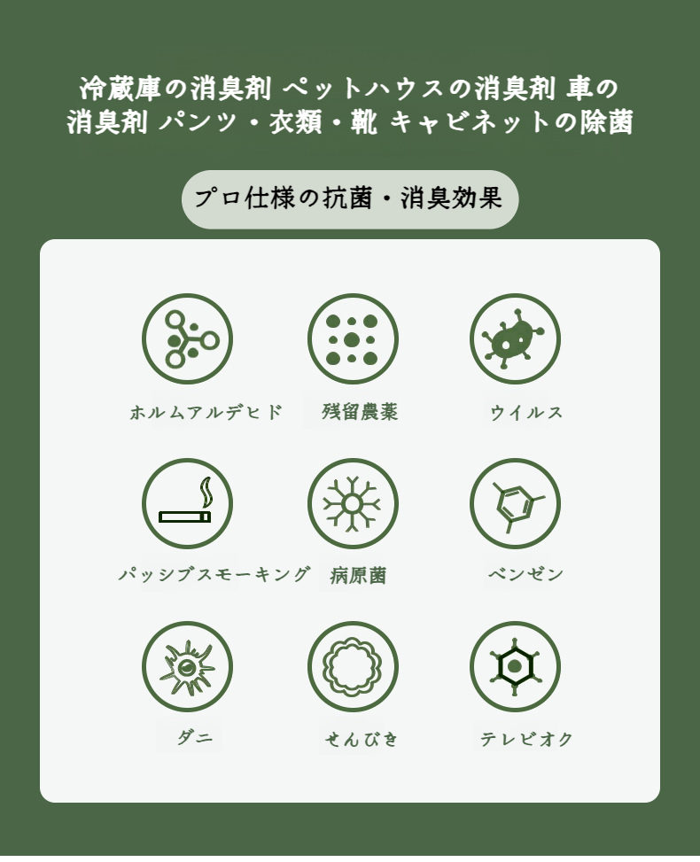 ワードローブに設置したオゾン空気清浄器