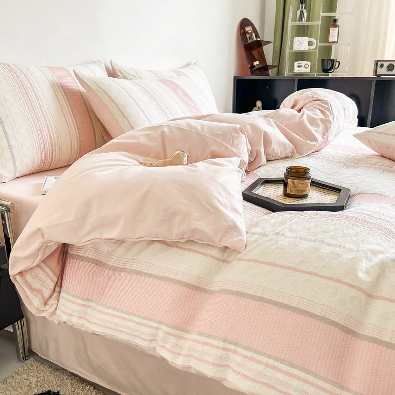 綿100%ウォッシュコットン掛け布団カバー3点セット