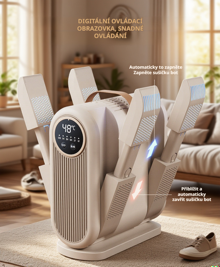 Sušení sportovní obuvi pomocí inteligentní sušičky