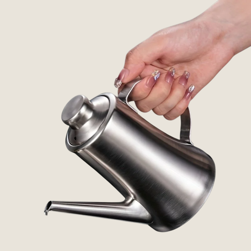 304 스테인리스강 기름 주전자를 두껍게 하다