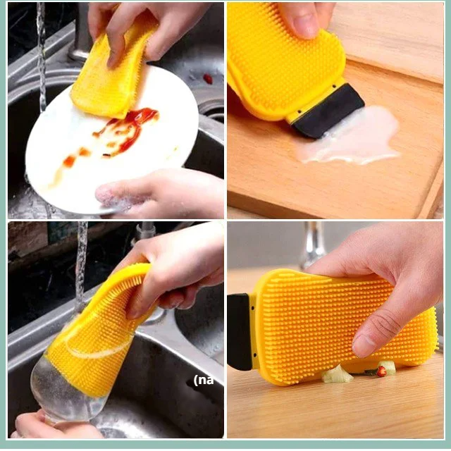  3v1 silikonový čisticí kartáč 