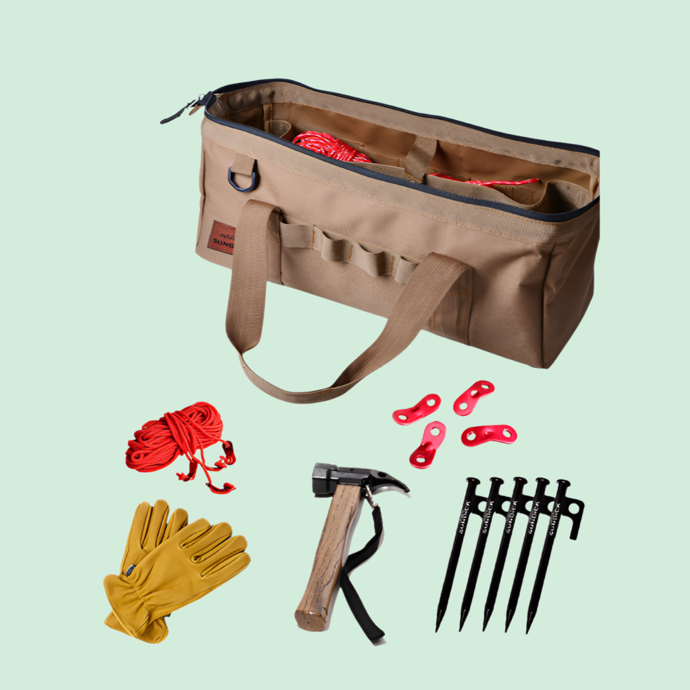 アウトドアキャンプテントアクセサリー収納バッグ雑貨バッグキャンプハンマーハンドバッグ防水耐摩耗ツールバッグ