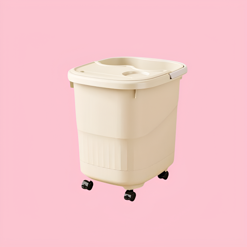 家庭用プーリ付きプラスチック製ニー式足湯バケツ