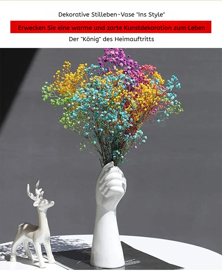 Künstlerische Vase in Handform als Geschenk