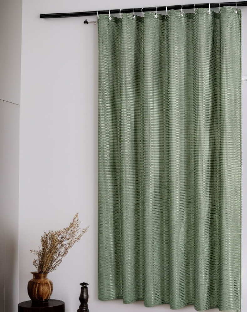 Waffle mildew-proof curtains