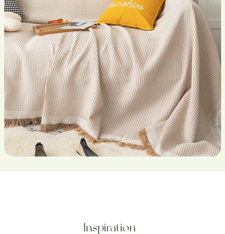 おしゃれなデザインのユニバーサルソファブランケットカバー