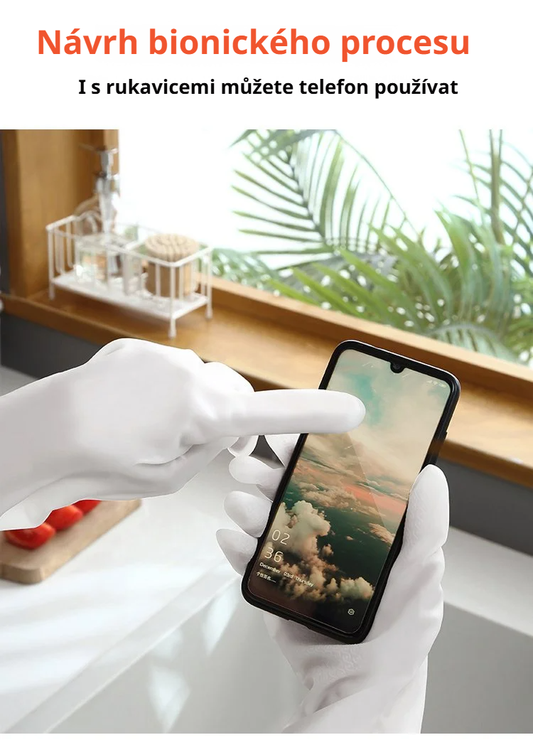 Odolný a flexibilní materiál rukavic