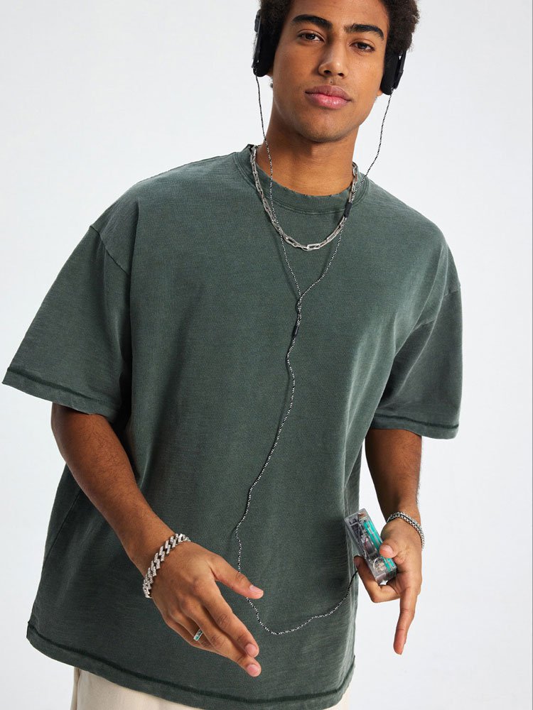 Retro férfi rövid ujjú póló