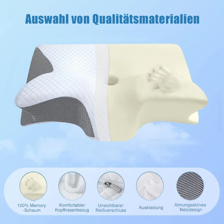 Multidirektionales Schlafhilfekissen in Schmetterlingsform