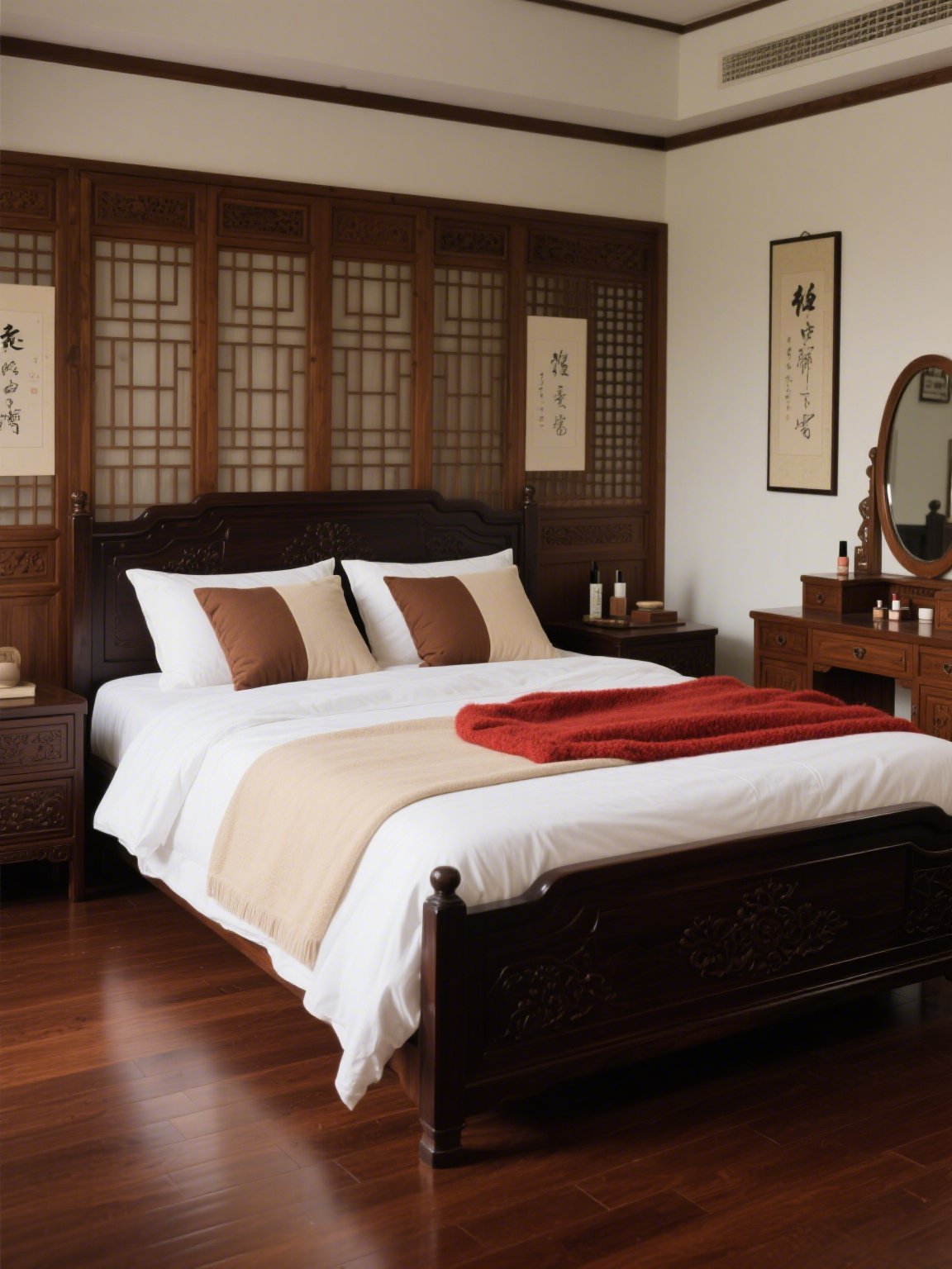 おしゃれな寝室にマッチする北欧風ベッド