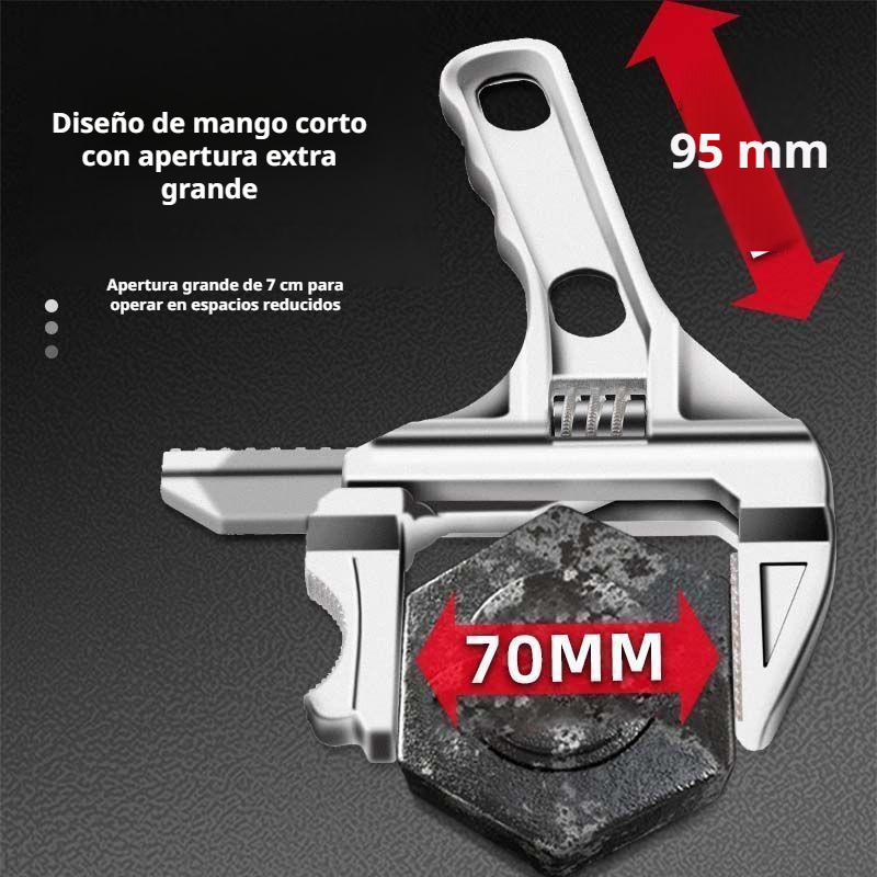 Llave de baño engrosada y duradera, mango corto, apertura grande.