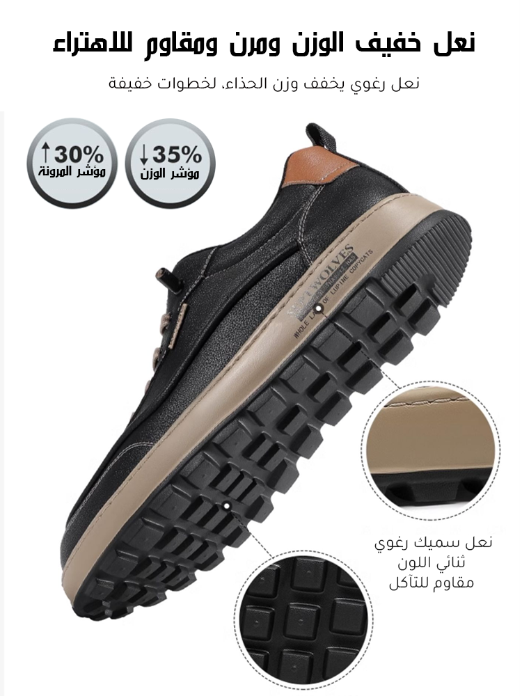[الوزن 300 جرام فقط] حذاء رجالي خفيف للغاية وناعم وغير قابل للانزلاق وسهل الارتداء والخلع