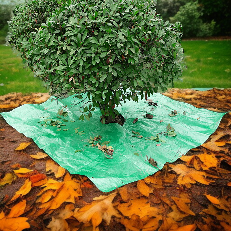 防水性のある剪定用ターポリンシート