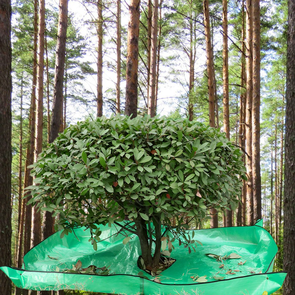 庭木剪定ターポリン葉防水収集ターポリン