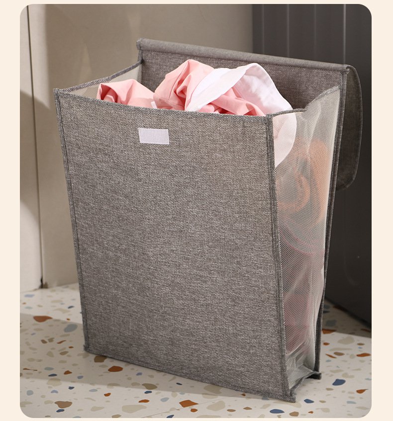 Haushaltskorb für schmutzige Kleidung mit großem Fassungsvermögen, Aufbewahrungskorb für Kleidung, S