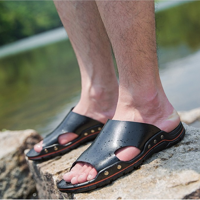 メンズ本革サンダル