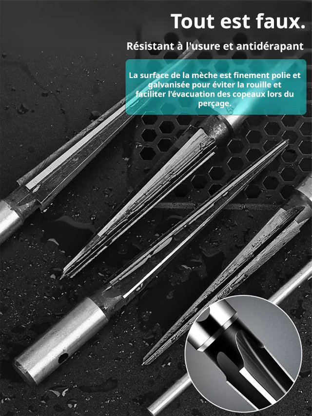 Ensemble de tarauds coniques manuels