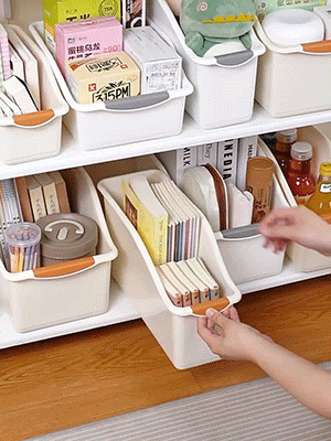附滑輪縫隙雜物櫥櫃收納盒