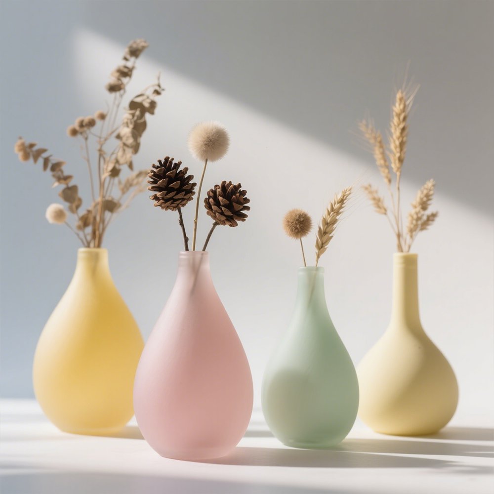 Handgefertigtes florales Keramikdekor für Wohnzimmer