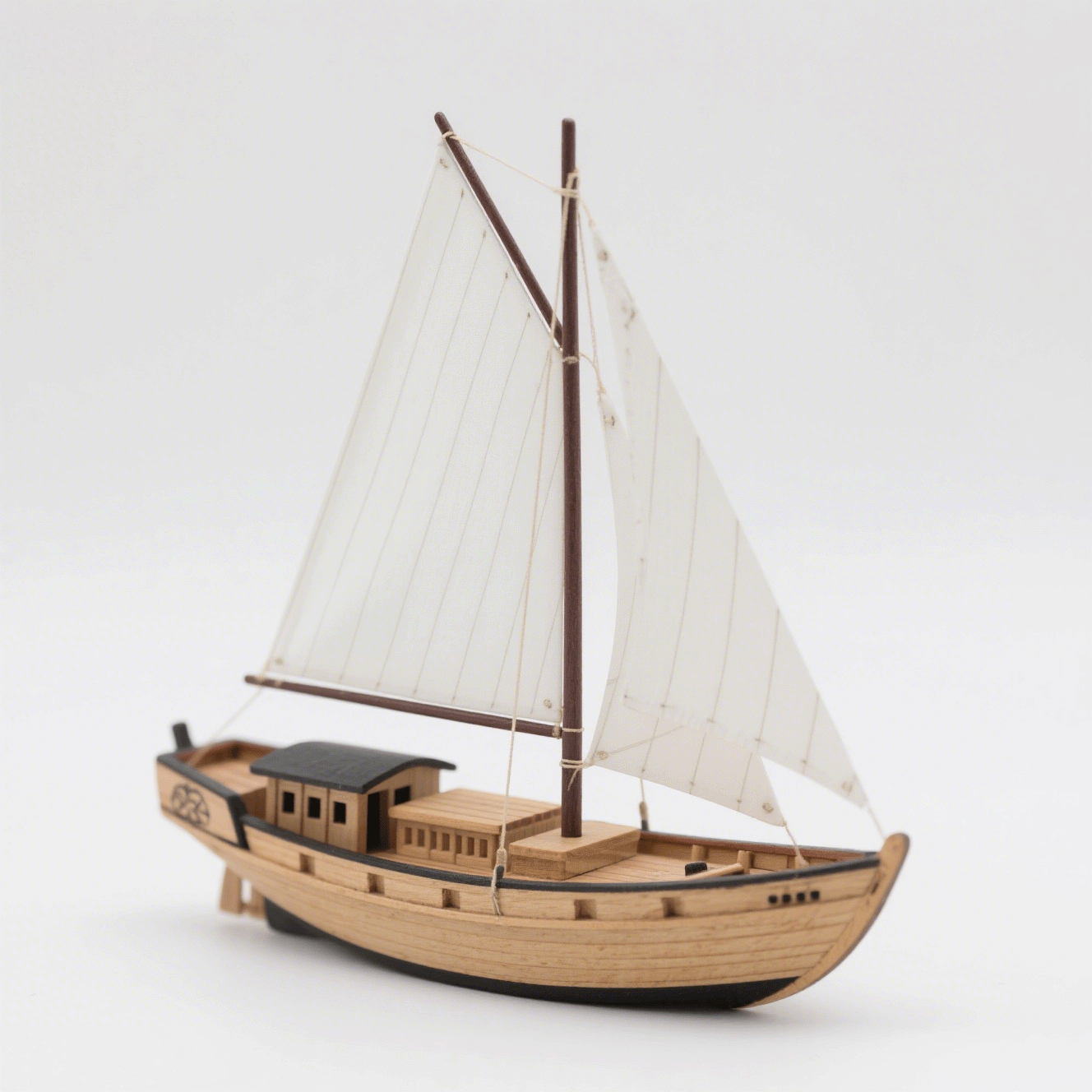 Kiváló fa vitorlás modell