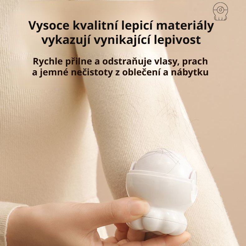 Nový omyvatelný váleček na chlupy ve tvaru chobotnice