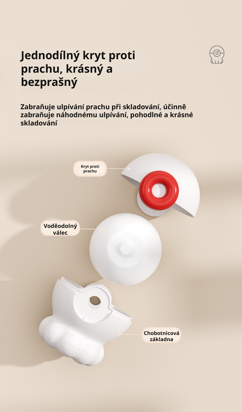 snadno čistitelný váleček na srst