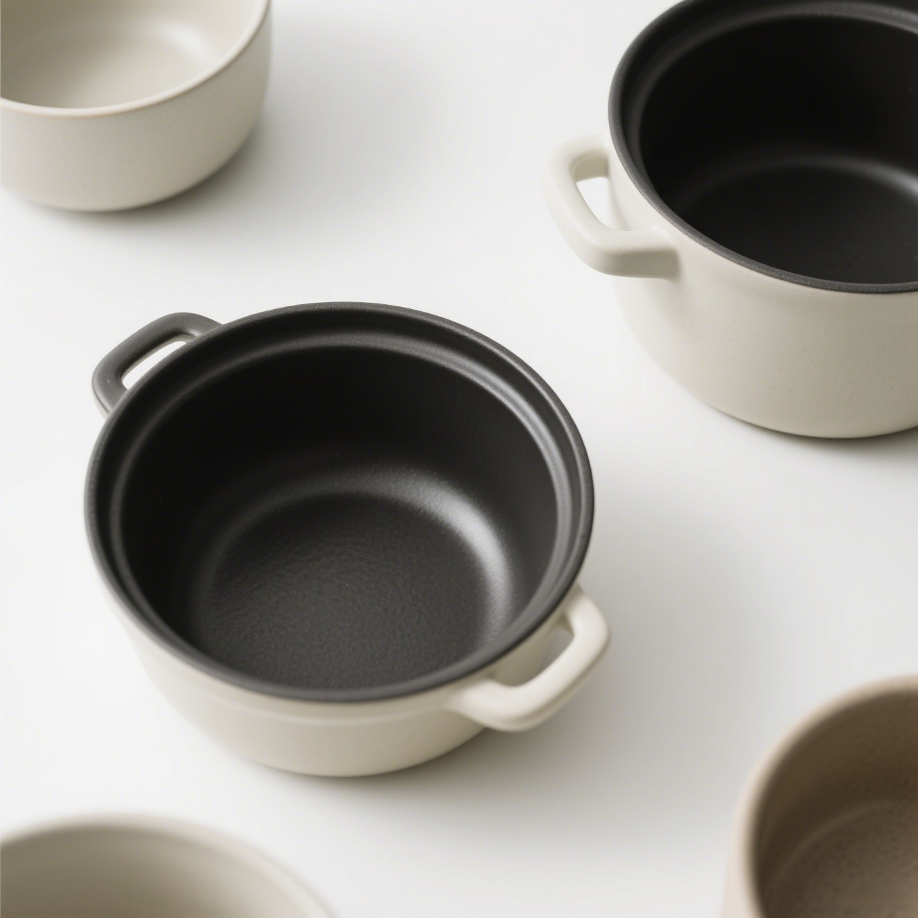 Poêle multifonctionnelle en titane naturel à revêtement 0