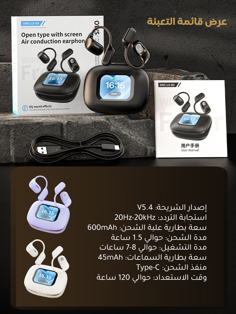 (بدون إعلانات مدى الحياة) أول سماعة للترجمة الترفيهية الصوتية والمرئية