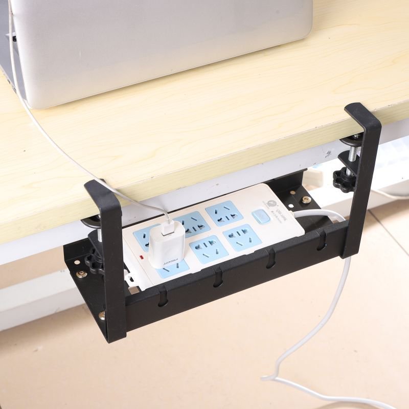 カーボンスチール製テーブル下収納フレーム テーブル下収納フレーム 家庭用 穴あけ不要 炭素鋼 引き込み式