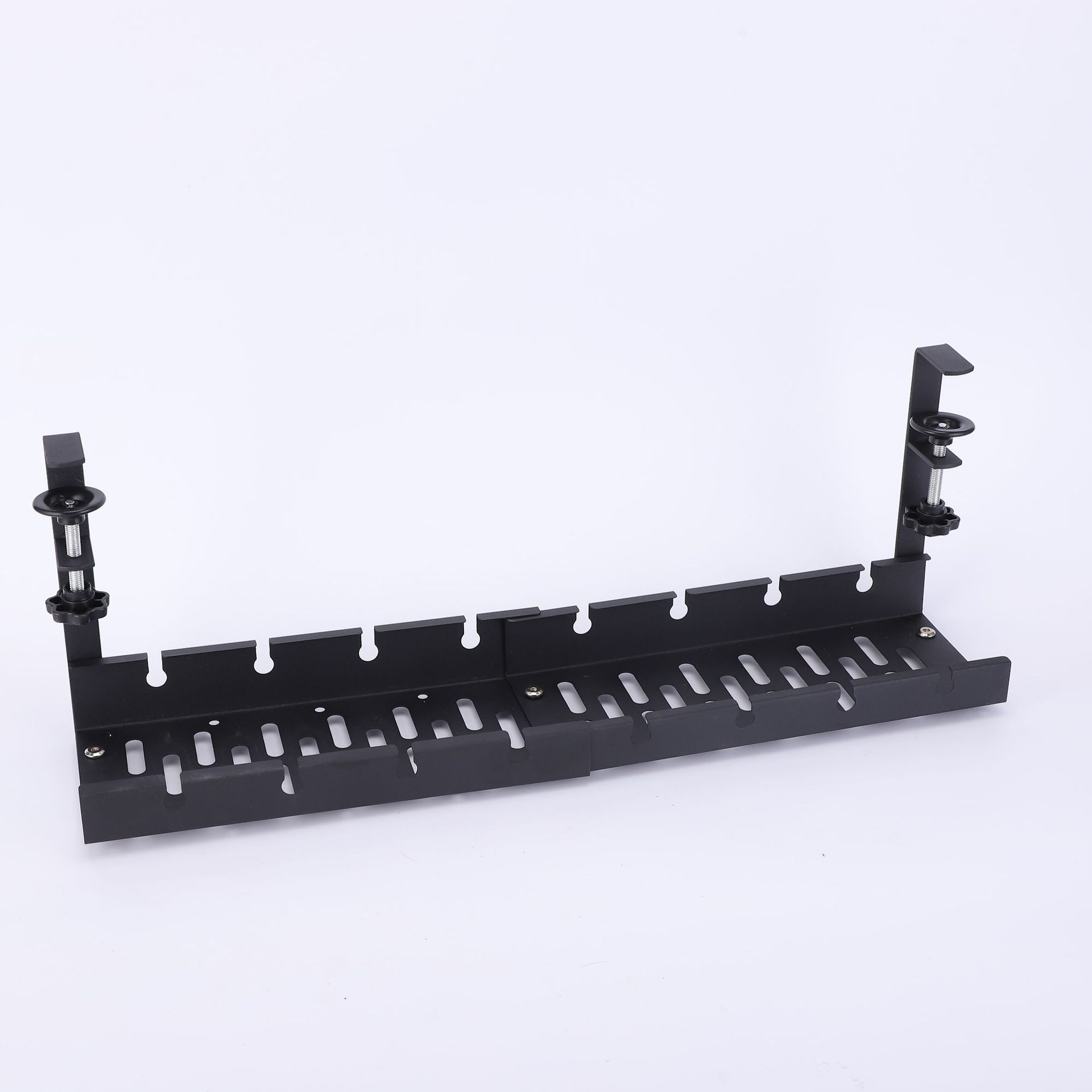 カーボンスチール製テーブル下収納フレーム テーブル下収納フレーム 家庭用 穴あけ不要 炭素鋼 引き込み式