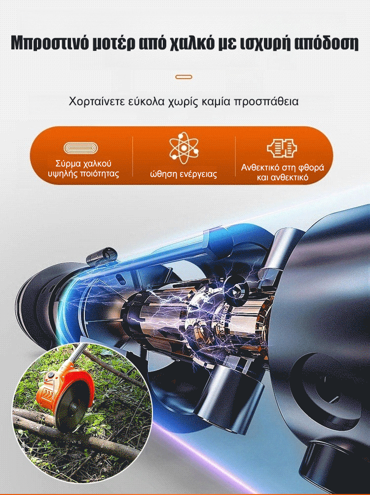 Αναβάθμιση φορητής χλοοκοπτικής μηχανής