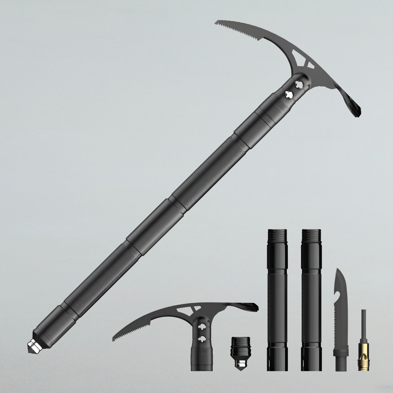 アイスピック、アウトドア登山ウォーキングピック、鍬、アウトドア多機能ピック、フィールドアイスカット、多機能登山用品