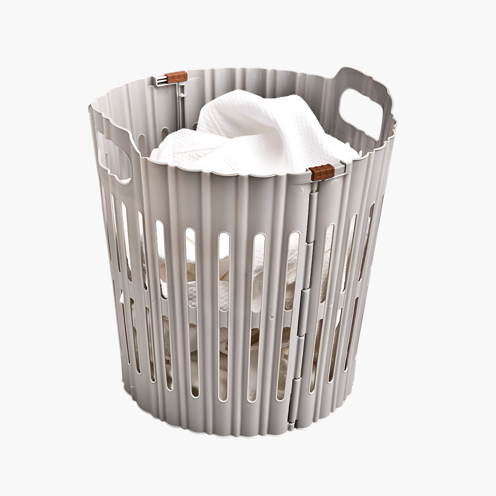 Household folding laundry basket