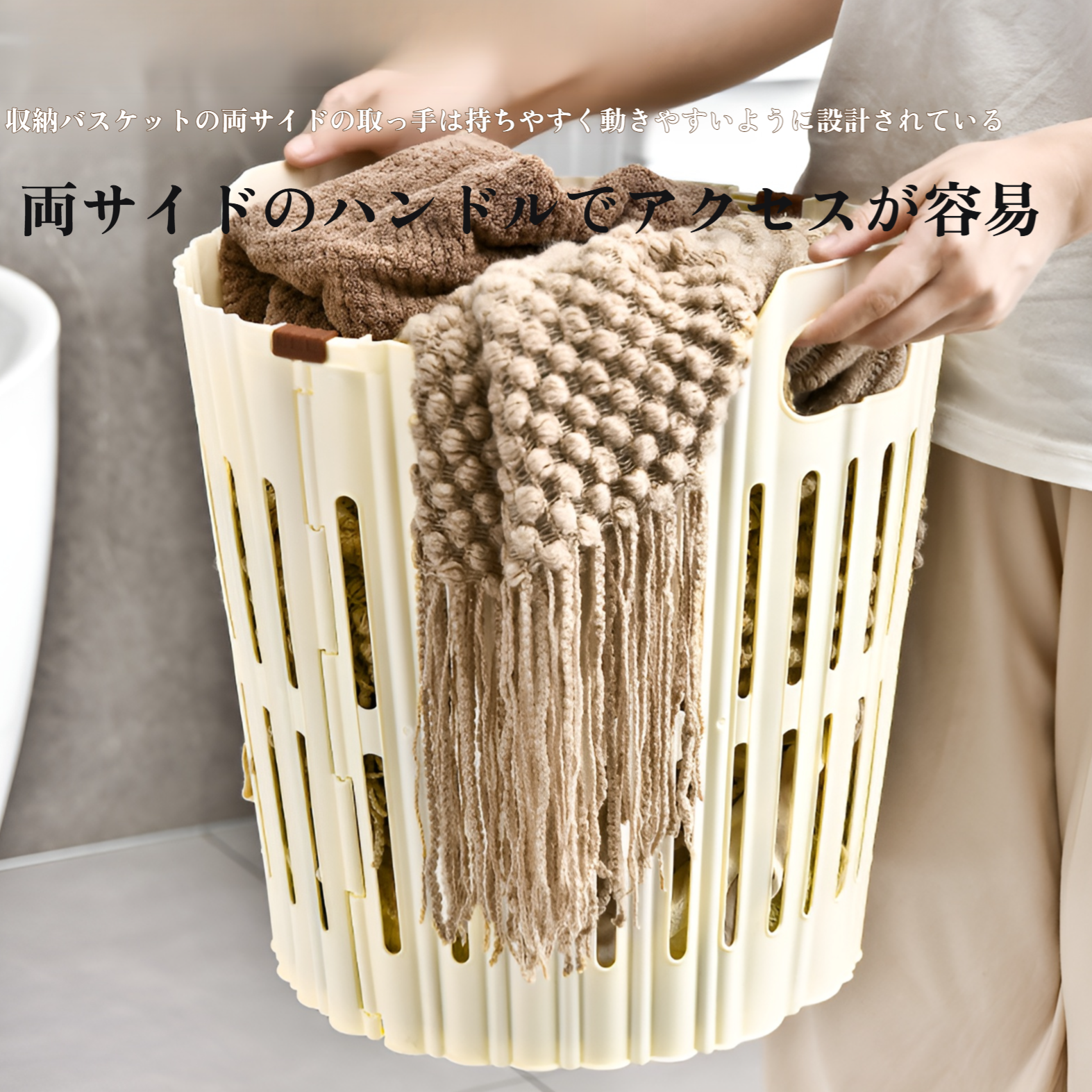 バスルーム家庭用折りたたみ汚れた衣類バスケットシンプルな通気性中空汚れた衣類バスケット汚れた衣類収納バスケット