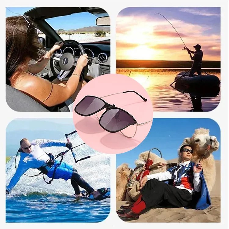 Ultra-light polarized sunglasses clip-on for men and women