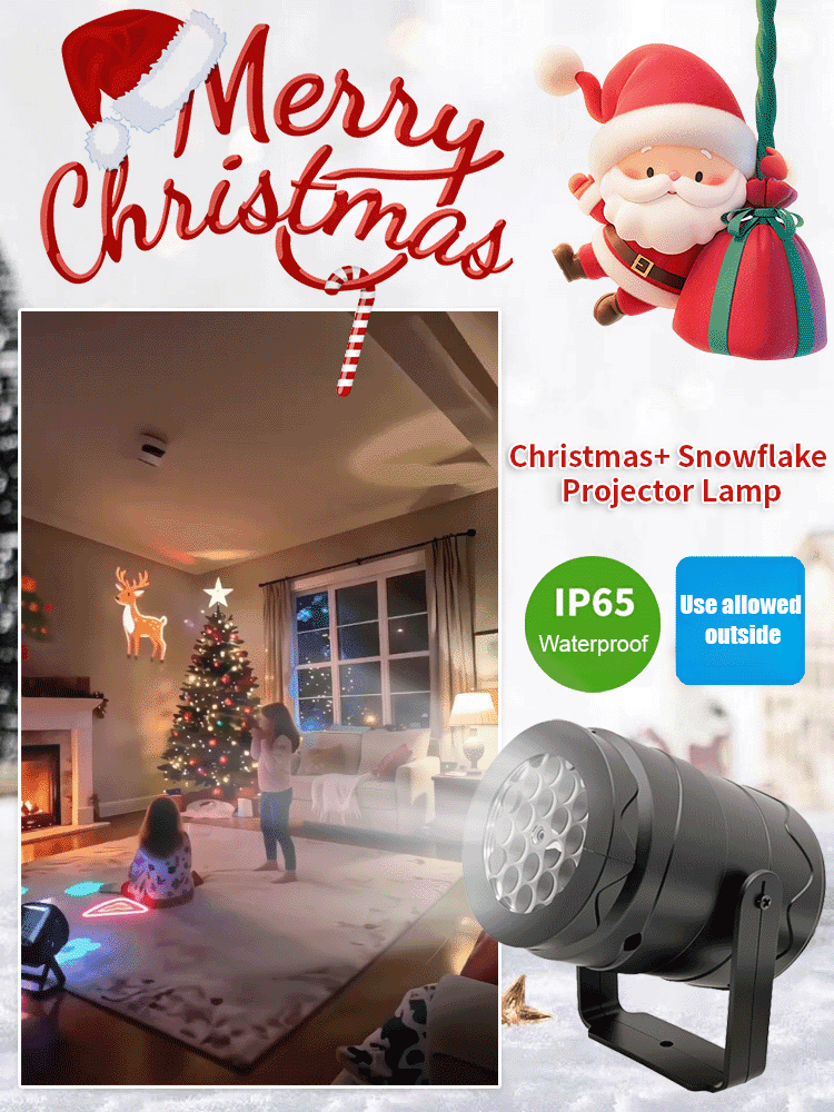 LED Energy-Saving Lamp Colorful Christmas Atmosphere Scene