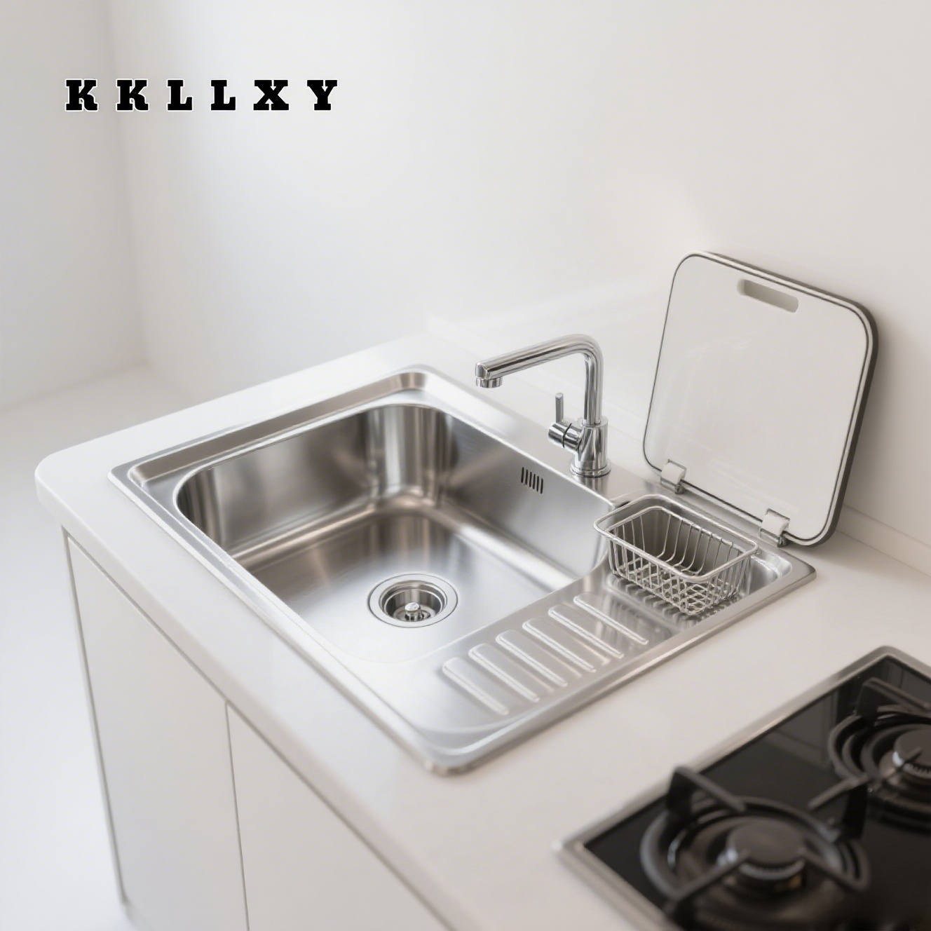 대형 싱글 스테인리스 스틸 싱크대