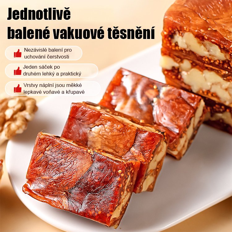 Fíkový koláč s černým sezamem a ženšenem