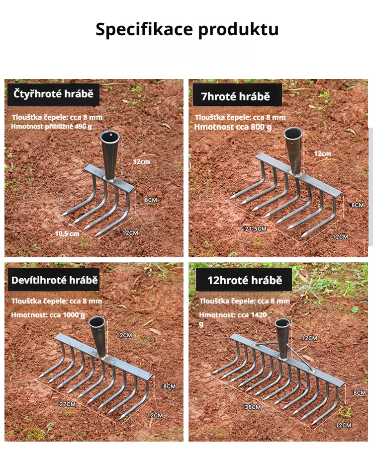 Multifunkční nářadí pro sklizeň a údržbu půdy