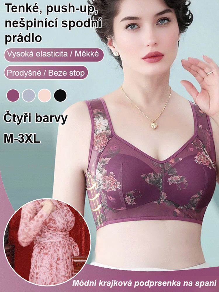 Podprsenka pro malé poprsí, zvětšující efekt, tenká a bezešvá
